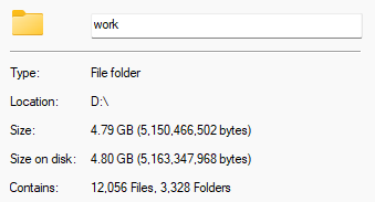 Work folder